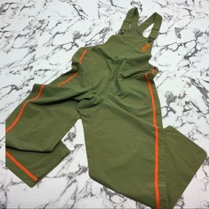 Men’s Fila Army Green Orange Seeker Wader Overall Pants